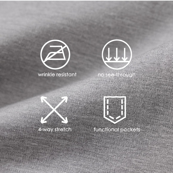 NWT Willit Yoga Dress Slacks Straight Leg 4 Pockets Belt Loops, Size XXL Petite - Picture 8 of 12